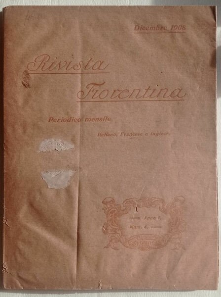 RIVISTA FIORENTINA periodico mensile italiano, francese e inglese.