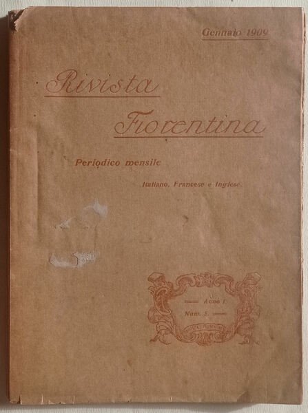 RIVISTA FIORENTINA periodico mensile italiano, francese e inglese.