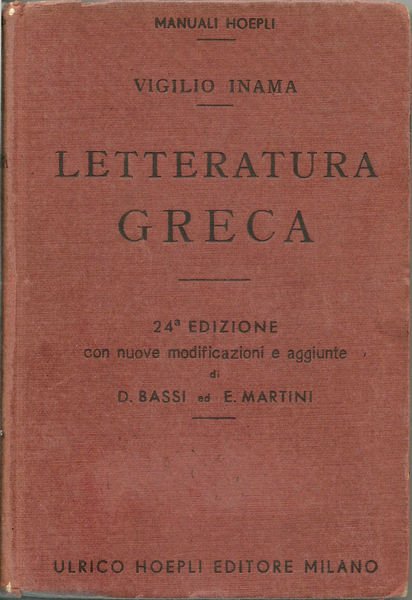 Letteratura greca.