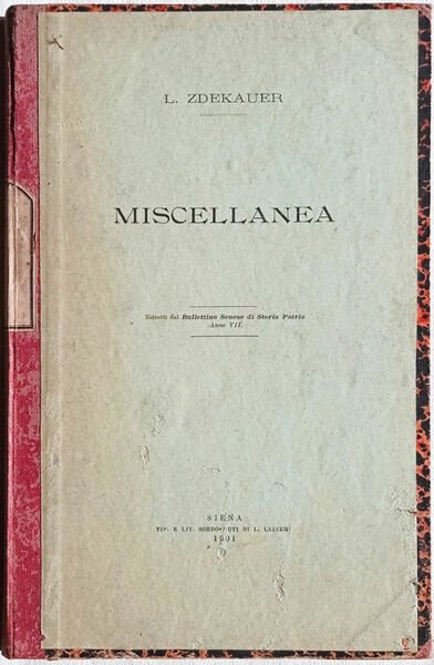 Miscellanea di storia senese.