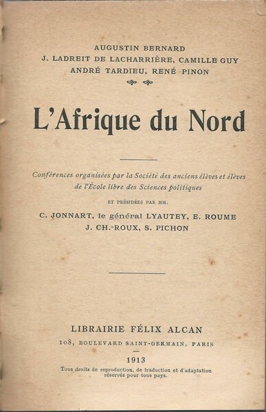 L'Afrique du Nord.
