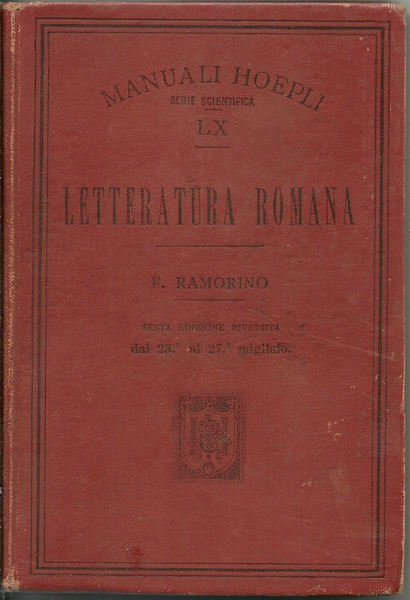 Letteratura romana.
