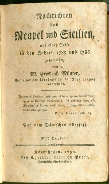 Nachrichten von Neapel und Sicilien, auf einer Reise in den …