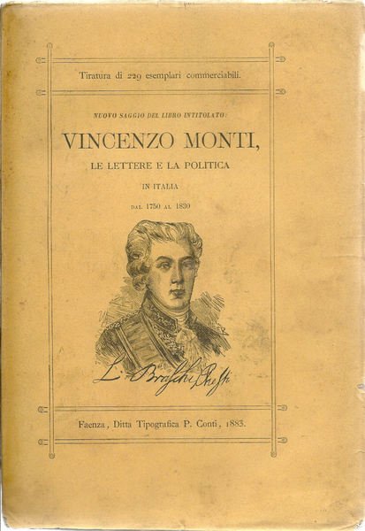 Nuovo saggio del libro intitolato: Vincenzo Monti. Le lettere e …