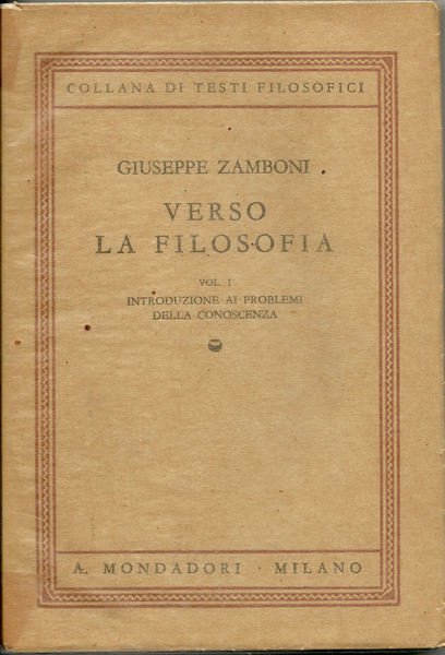 Verso la filosofia.