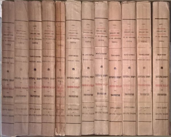 Bibliographie des Auteurs Modernes de Langue Française (1801-1953).