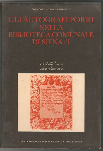Gli autografi Porri della Biblioteca Comunale di Siena.