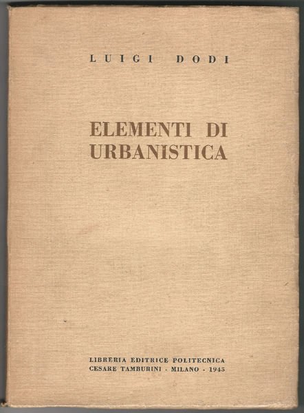 Elementi di urbanistica.