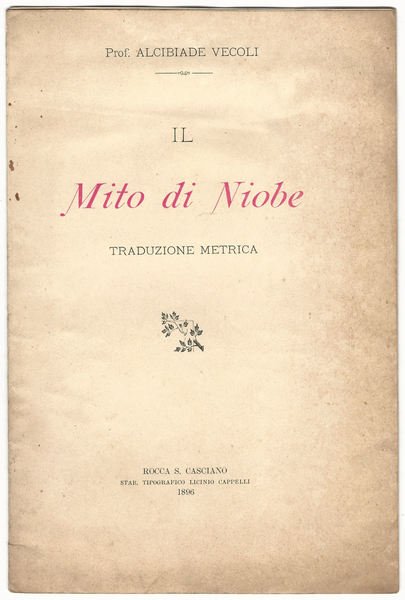 Il Mito di Niobe. Traduzione metrica.