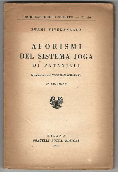 Aforismi del sitema joga di Patanjali.