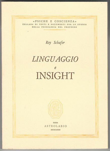 Linguaggio e insight.