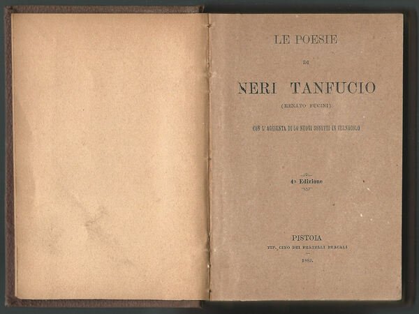 Le poesie di Neri Tanfucio (Renato Fucini). Con l'aggiunta di …