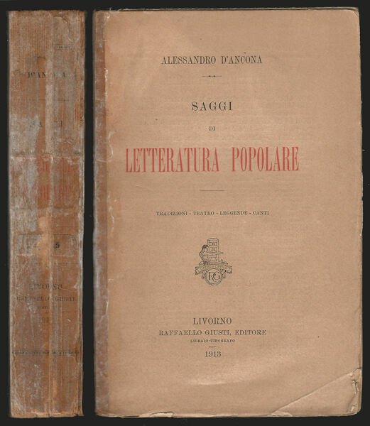 Saggi di letteratura popolare.