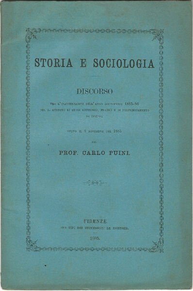 Storia e sociologia.