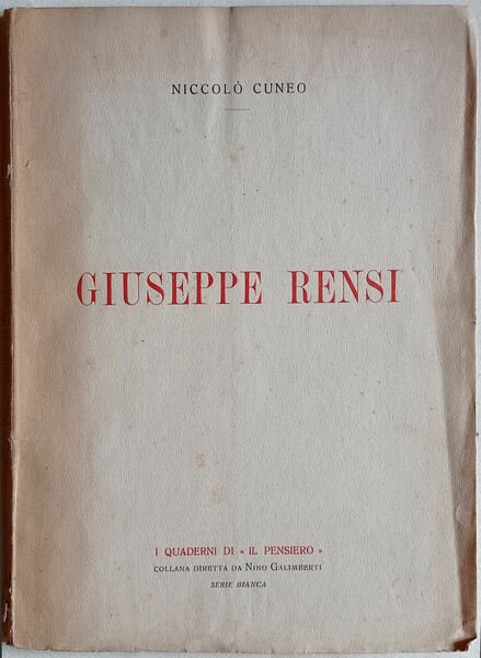 Giuseppe Rensi.