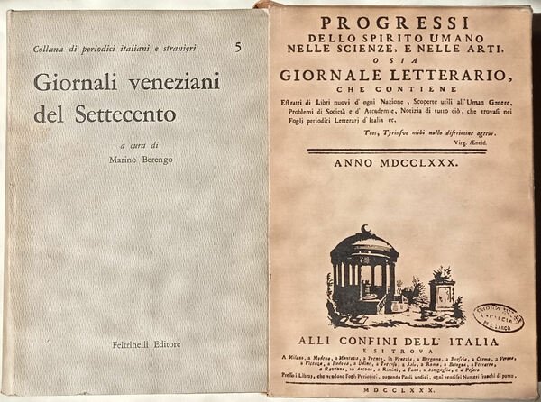 Giornali veneziani del Settecento.