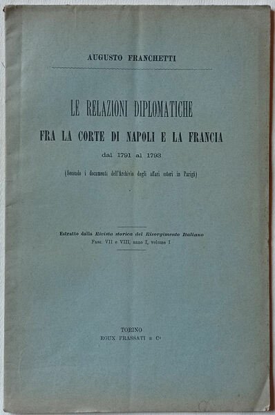 Le relazioni diplomatiche fra la corte di Napoli e la …