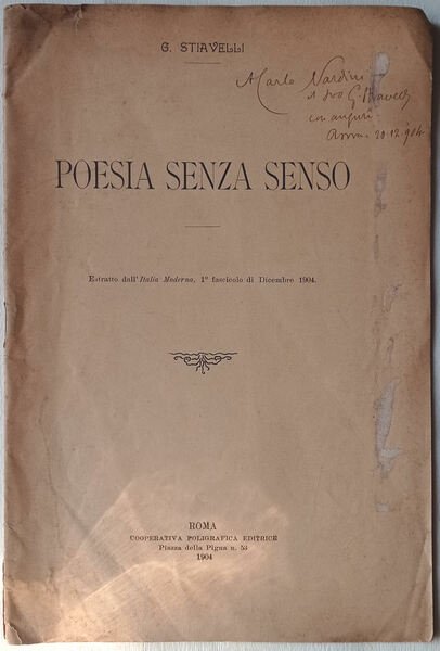 Poesia senza senso.