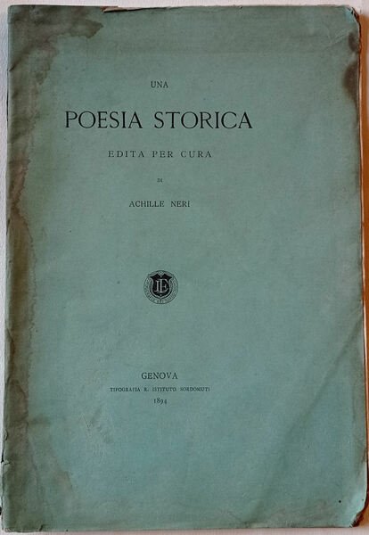 Una poesia storica.