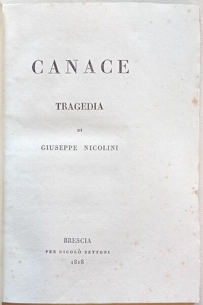 Canace. Tragedia.