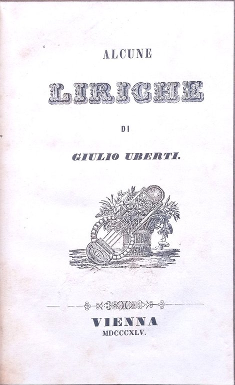 Alcune liriche.