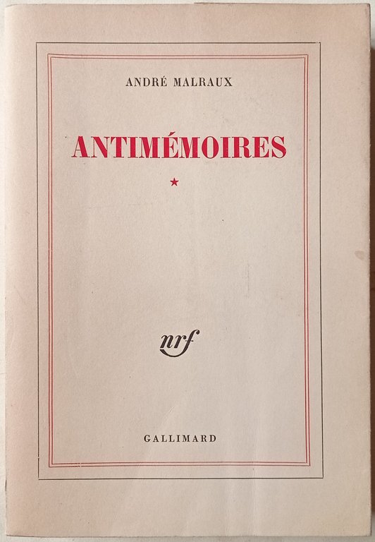 Antimémoires.