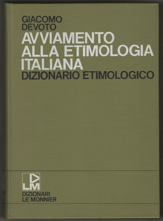 Avviamento alla etimologia italiana.