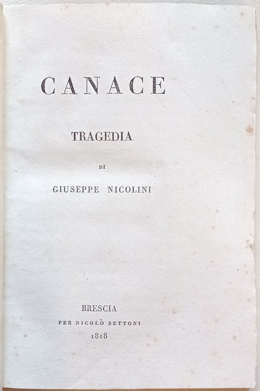 Canace. Tragedia.
