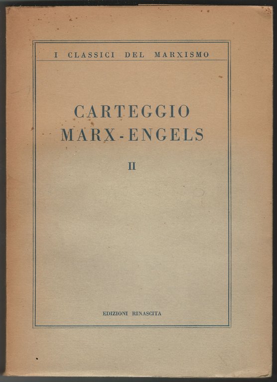 Carteggio Marx-Engels II (1852-1856).