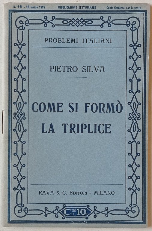 Come si formò la Triplice.