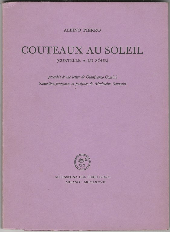 Couteaux au soleil. (Curtelle a lu sóue).