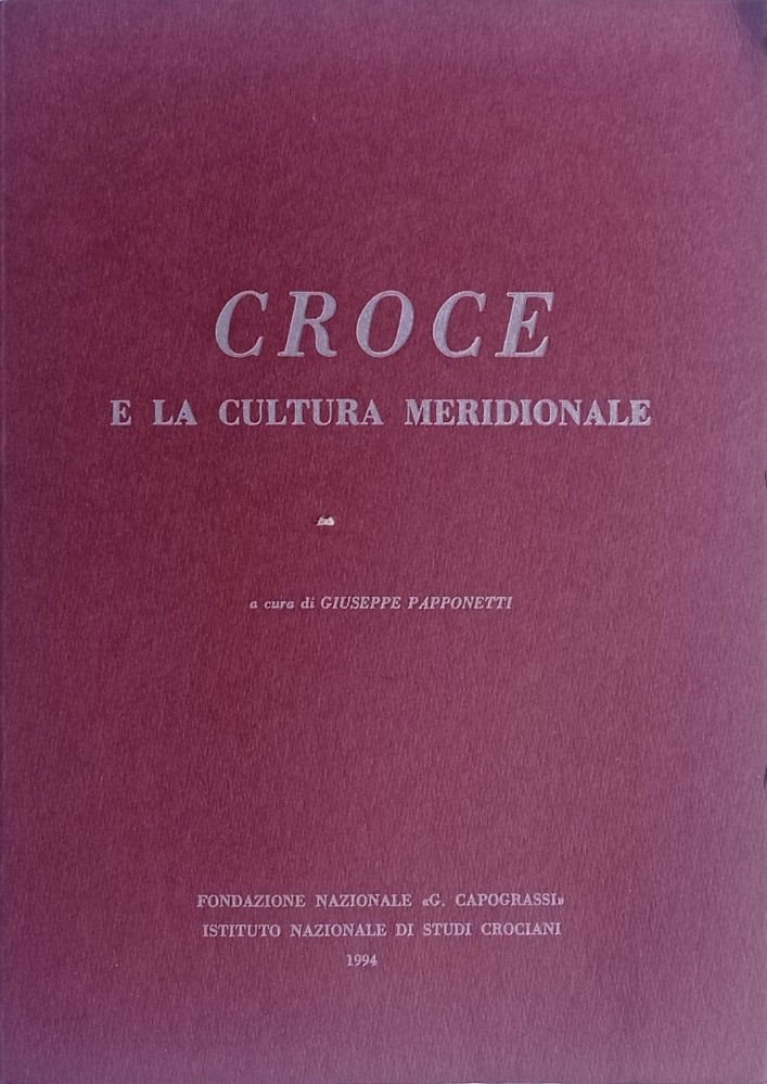 Croce e la cultura meridionale.