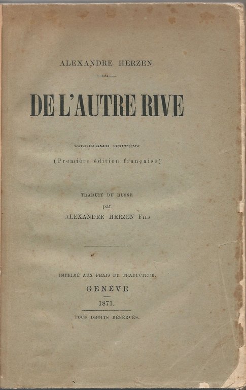 De l'autre rive.