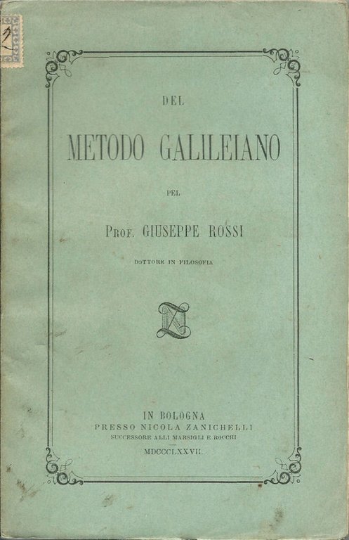 Del metodo galileiano.