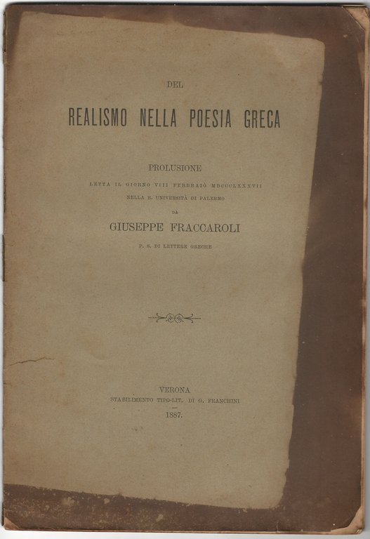 Del realismo nella poesia greca.