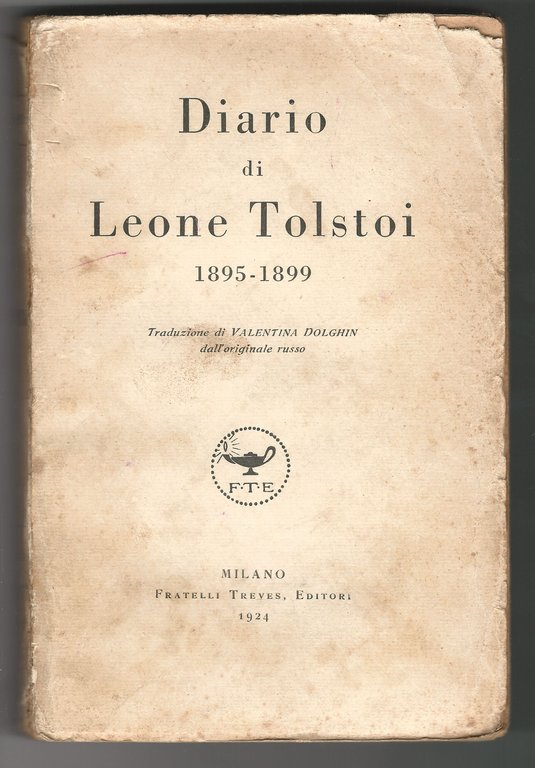 Diario di Leone Tolstoi. 1895-1899,