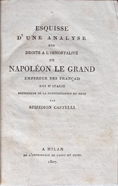 Esquisse d'une analyse des droits a l'immortalité de Napoléon Le …