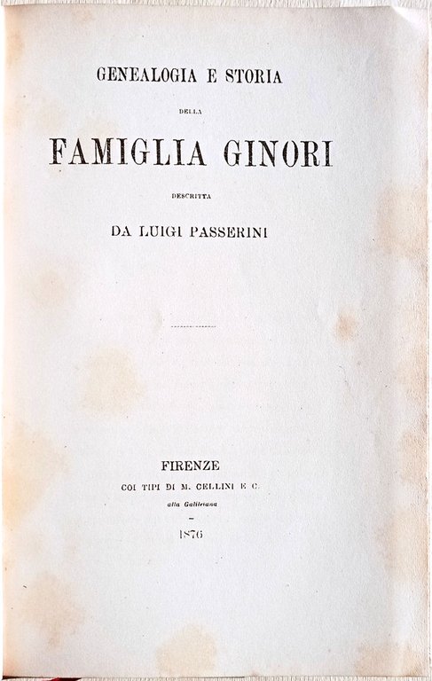 Genealogia e storia della famiglia Ginori. | Immagine Gallery 2