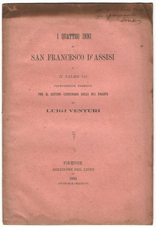 I quattro inni di San Francesco d'Assisi e il salmo …