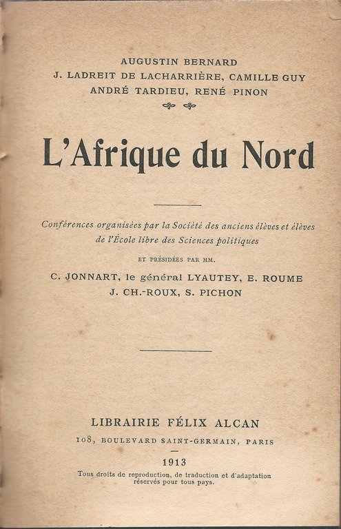 L'Afrique du Nord.