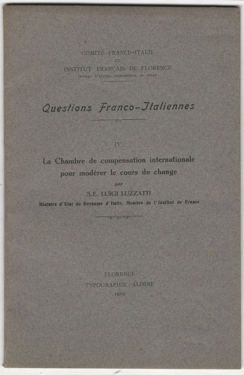 La Chambre de compensation internationale pour modérer le cours du …