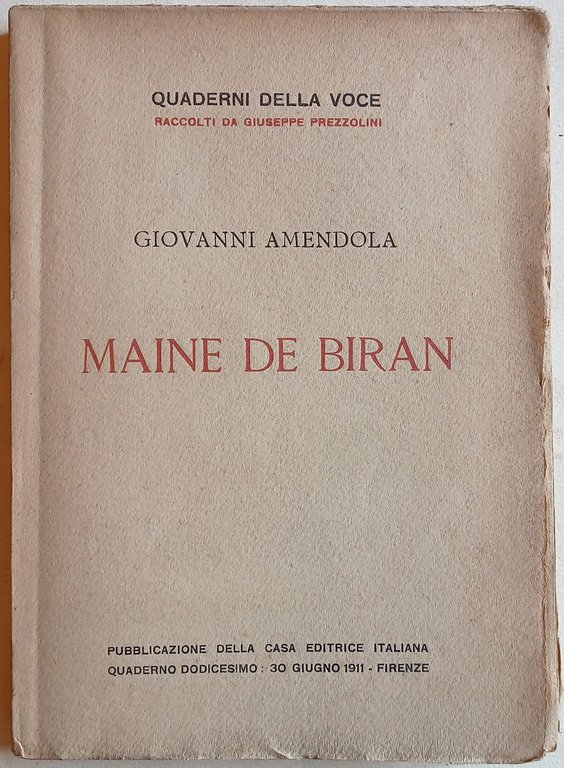 Maine de Biran.