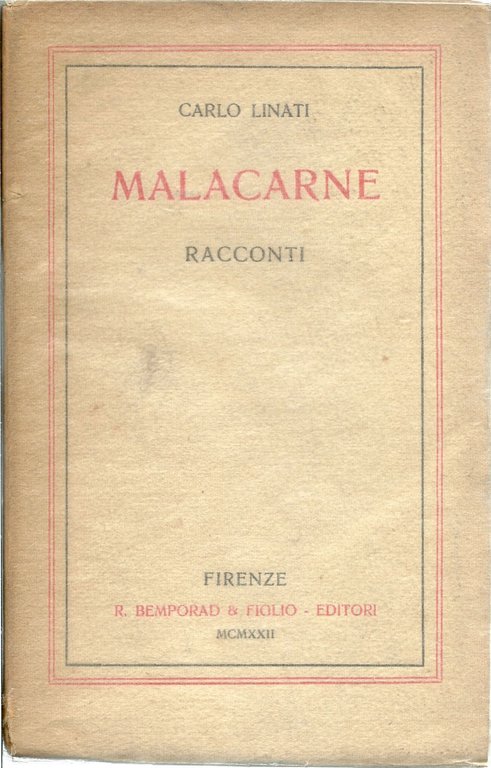 Malacarne. Racconti.