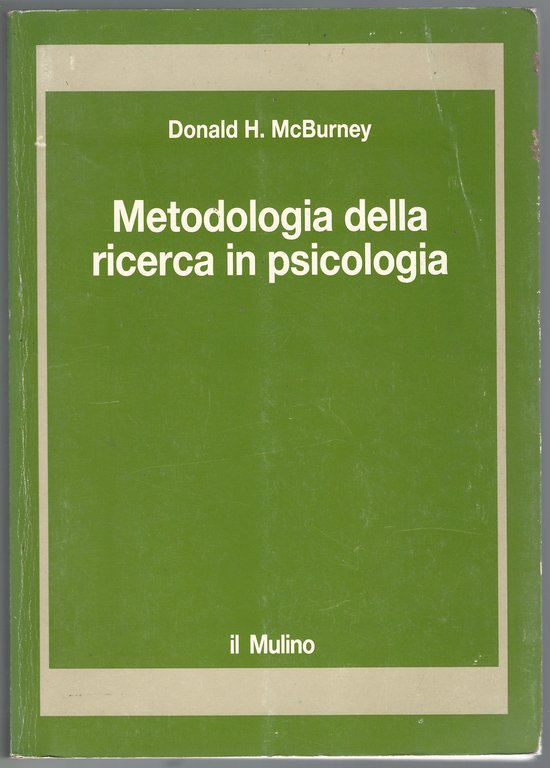 Metodologia della ricerca in psicologia.