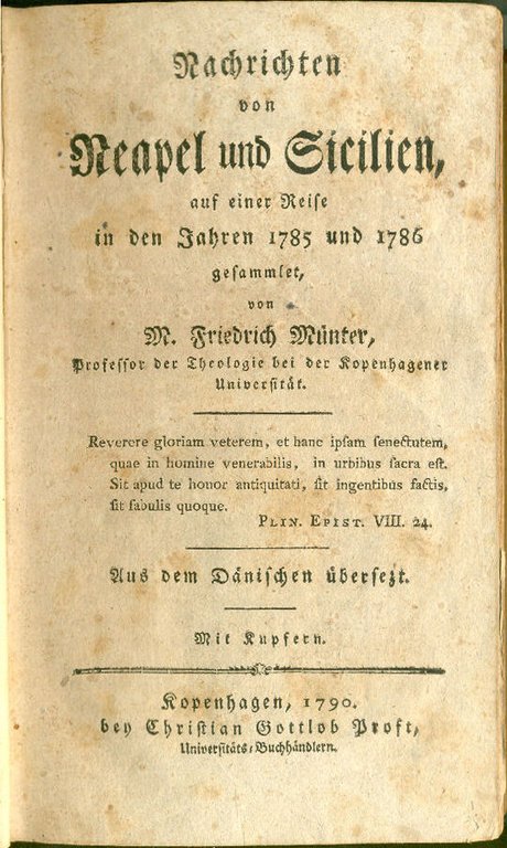 Nachrichten von Neapel und Sicilien, auf einer Reise in den …