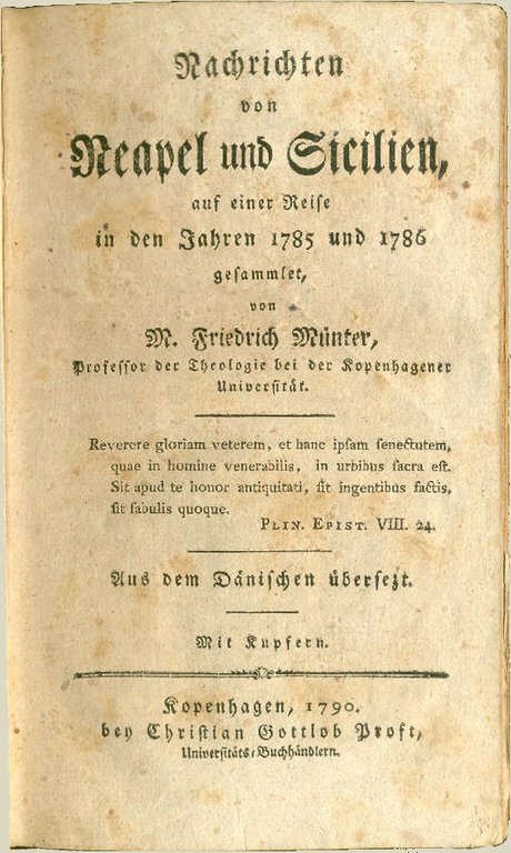 Nachrichten von Neapel und Sicilien, auf einer Reise in den …