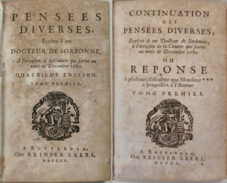 Pensées diverses, ecrites à un docteur de Sorbonne, a l'occasion …