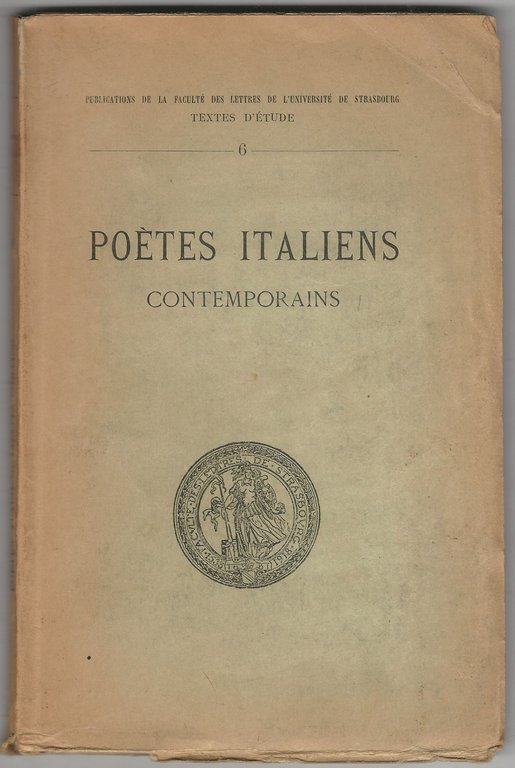 Poètes italiens contemporains.