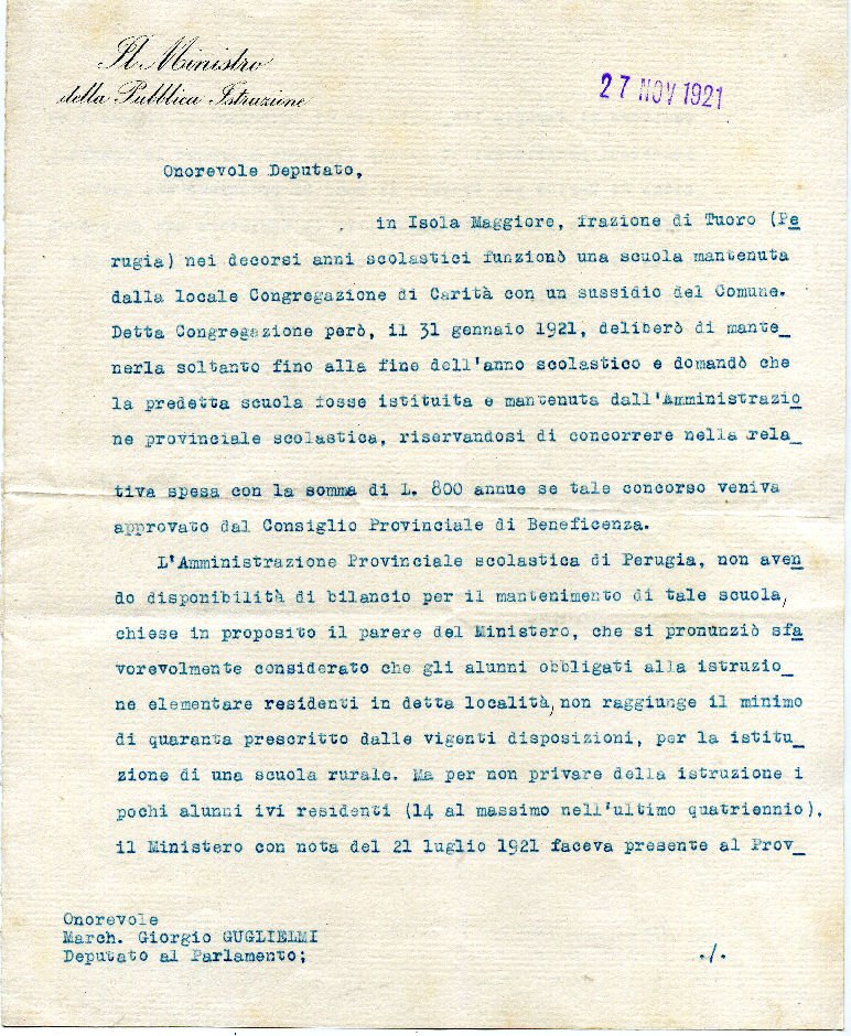 Professore di fisica all'università, senatore dal 1920, ministro della pubblica …