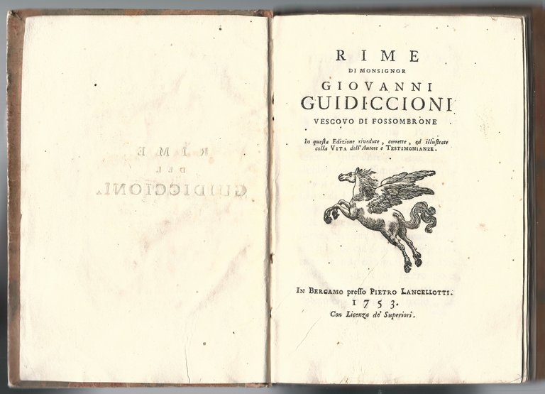 Rime di Monsignor Giovanni Guidiccioni vescovo di Fossombrone.